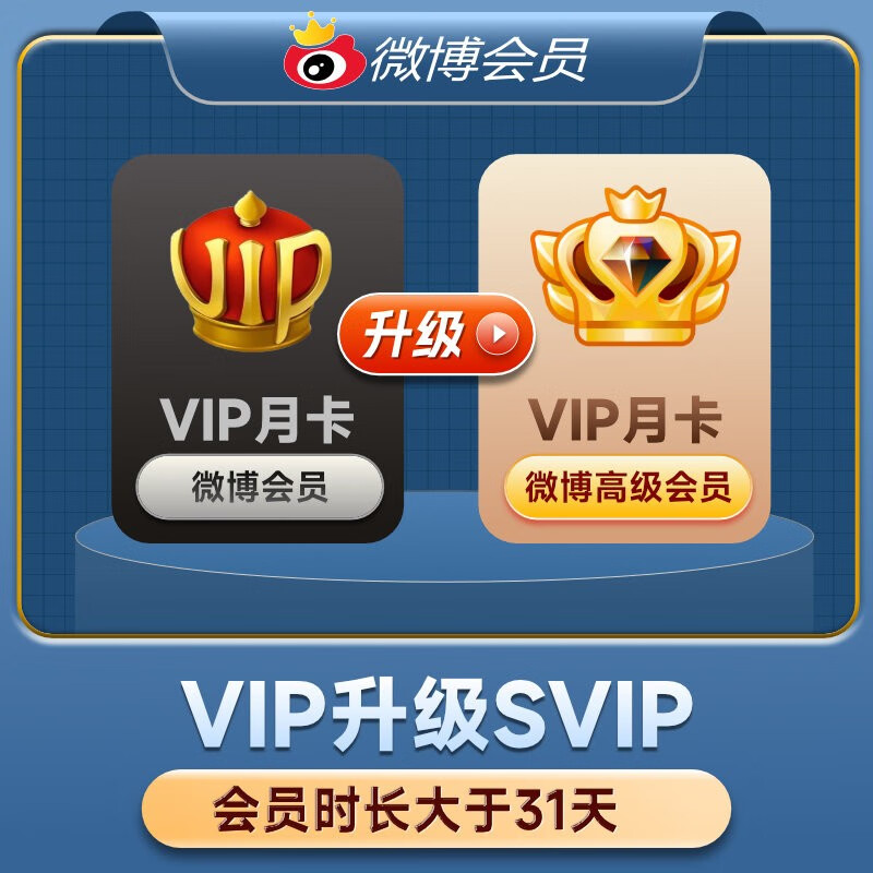 【账号直充】新浪微博VIP升级SVIP会员『1个月』